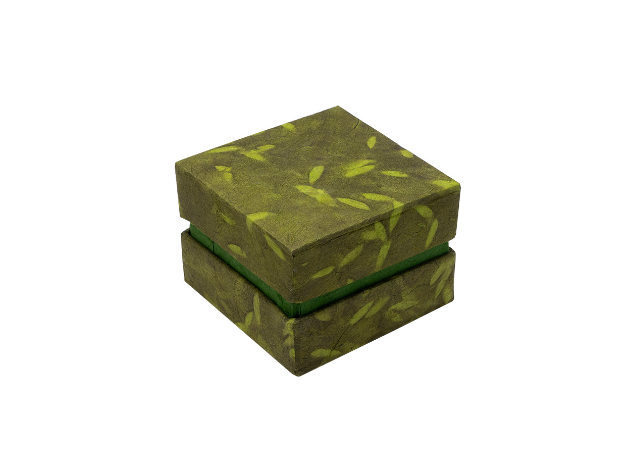 Set in grüner Reispapier Box XS