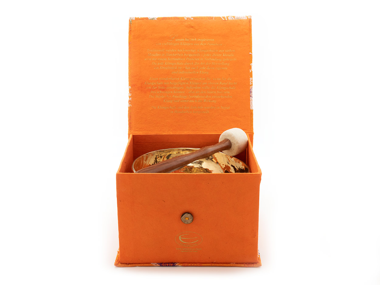 Exklusive Buddha-Klangschale mit Geschenkbox