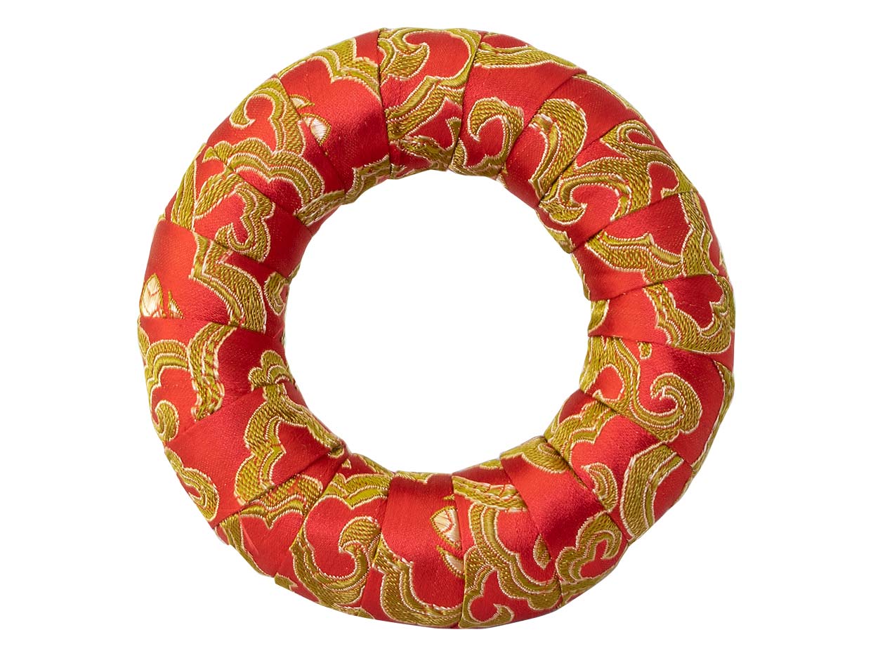 10cm Ring für Klangschalen von ca. 11-15 cm, rot Lotus