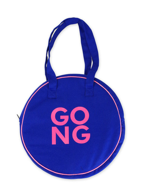 Gongtasche „GONG“ blau / pink 30 cm