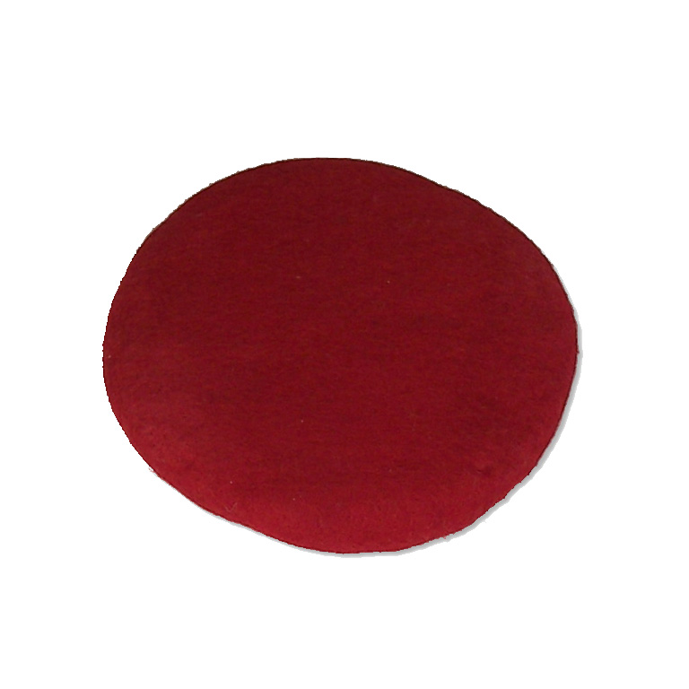 Rote Filzunterlage für Kristallklangschalen, Ø 25 cm