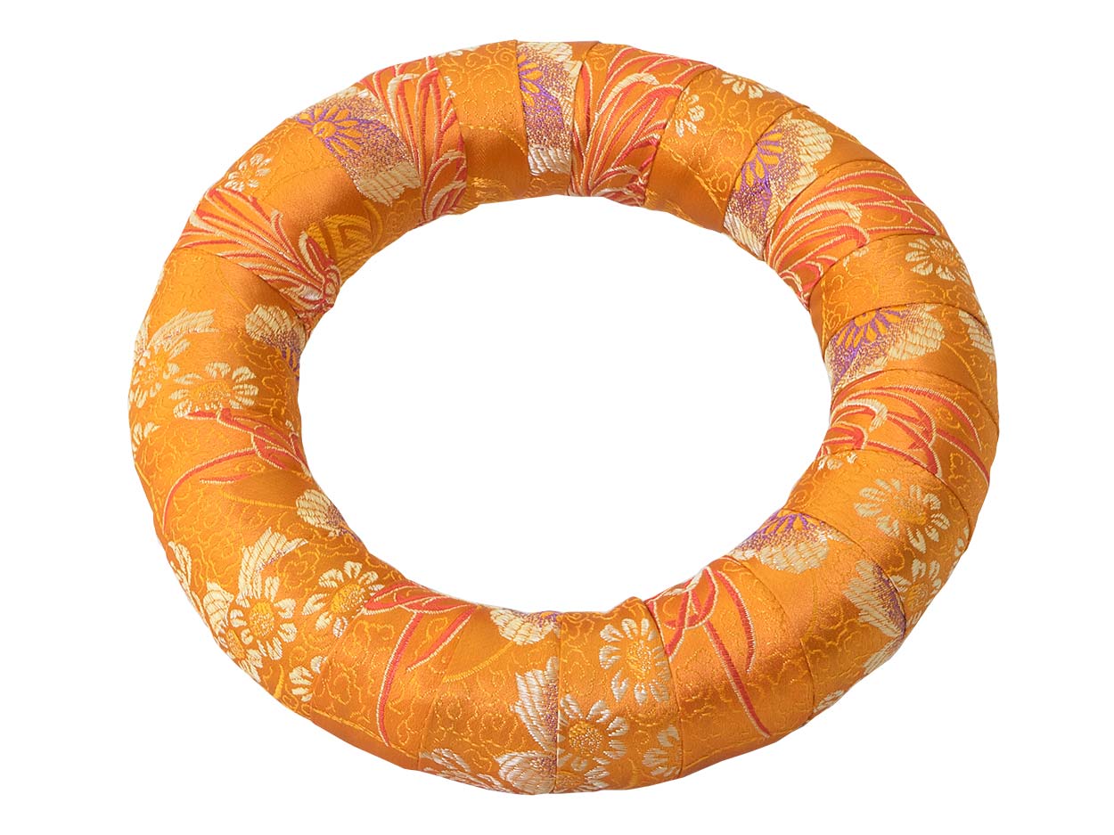 20cm Ring für Klangschalen von ca. 26-33 cm, orange Blume