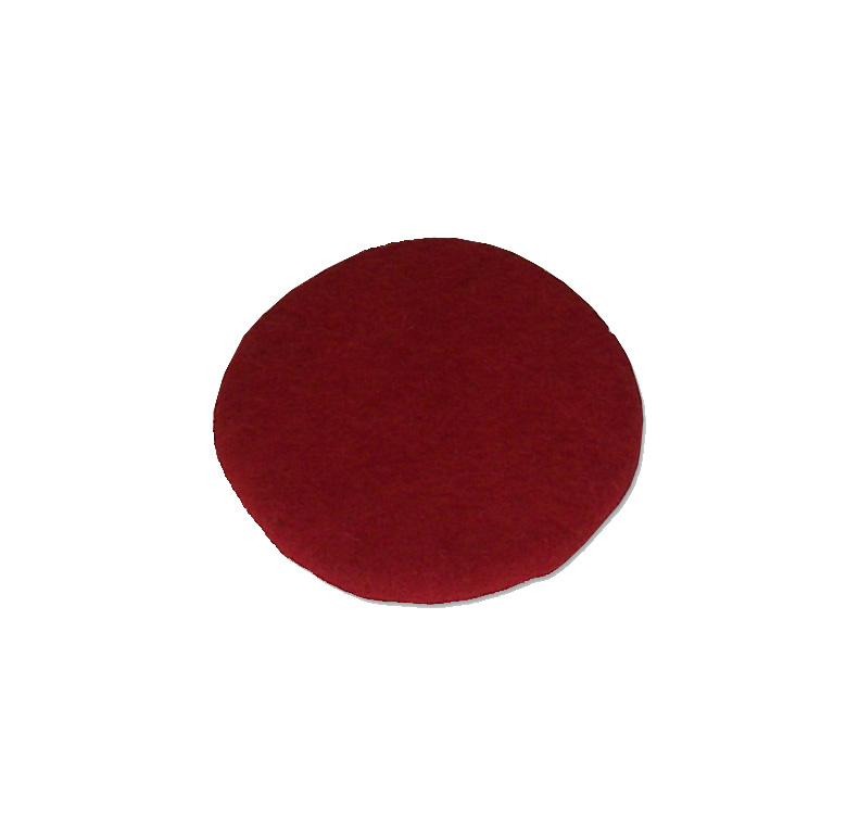 Rote Filzunterlage für Kristallklangschalen, Ø 19 cm