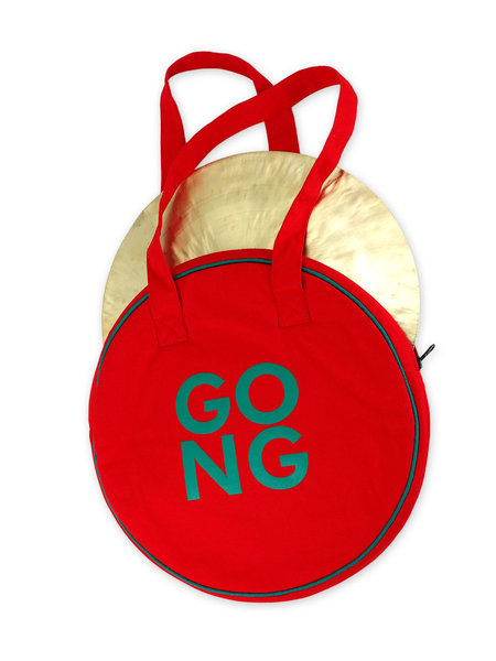 Gongtasche „GONG“ rot / grün 30 cm