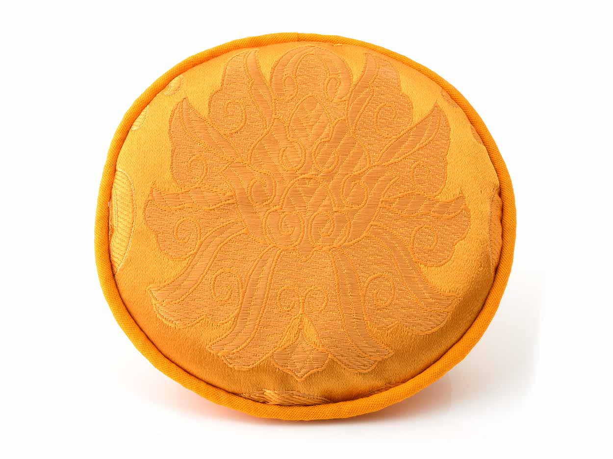 Pad Ø 10 cm für kleinere Klangschalen, orange Lotus