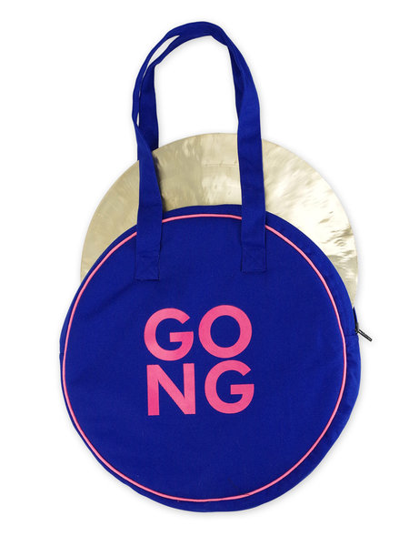 Gongtasche „GONG“ blau / pink 30 cm