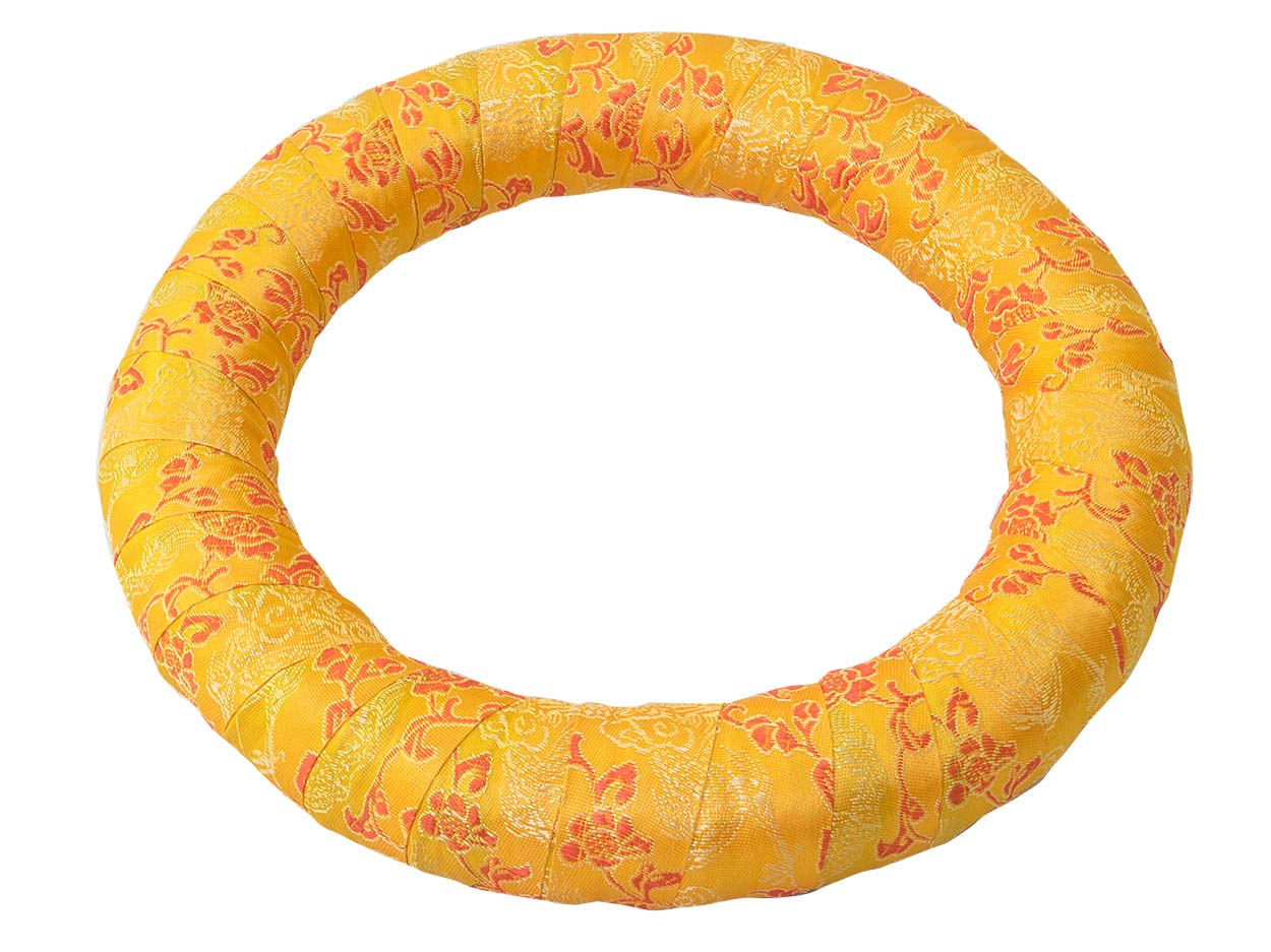 26cm Ring für Klangschalen von ca. 33-37 cm, gelb Drache